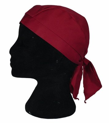 一鑫餐具【海盜帽 A325-4 暗紅色】帽子廚師帽紙帽衛生帽日本帽海盜帽日式帽藤蔓頭巾船形帽布帽