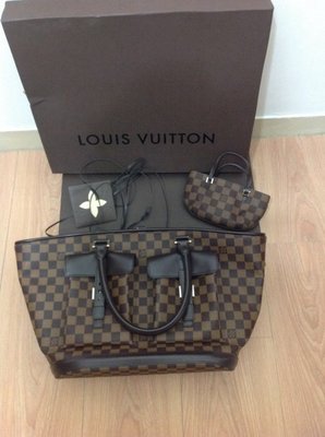 [全新] Louis Vuitton LV N51120 棋盤格雙子母包｜大購物包｜手提包