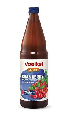 Voelkel維可蔓越莓原汁-750ml/瓶  @超商限2瓶  #A型前花青素  #*100%蔓越莓原汁