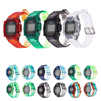 (吉村)Tpu 樹脂錶殼錶帶  用於 Casio G-Shock DW5600 DW5610 GW-M5610 GWB5600R