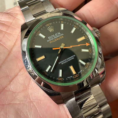 Rolex 116400 綠玻璃 milgauss