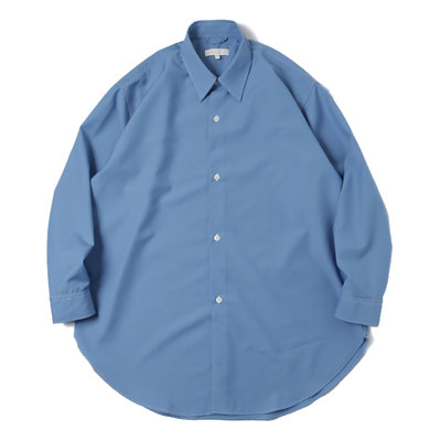 不容易起皺痕的布料 22SS mfpen Ballroom Shirt(Heavenly Blue) size:M