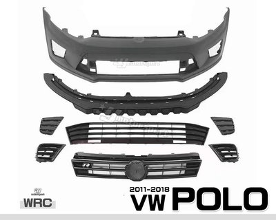 小傑車燈精品-全新 VW 福斯 POLO 11 12 13 14 15 16 17 18年 WRC款 前保桿 保桿 大包 素材