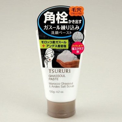 芭比日貨*~日本製 BCL TSURURI 臉部角栓毛穴 礦物鹽洗面乳 120g 現貨