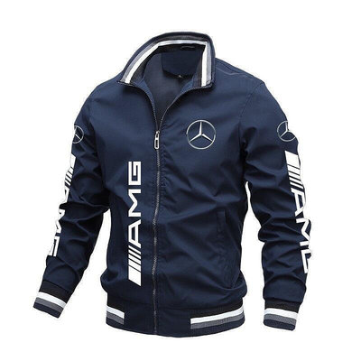 熱銷 F1 Mercedes-Benz LOGO夾克運動裝拉鍊立領AMG長袖衛衣Pilot Jacket 可開發票