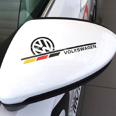 VW 後視鏡貼 貼紙 polo scirocco cc beetle golf gti TIGUAN A0543
