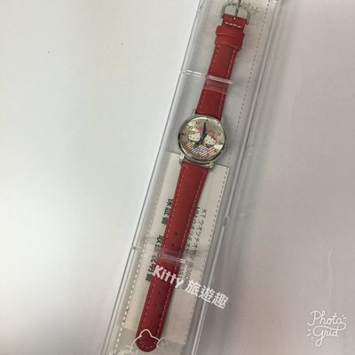 [Kitty 旅遊趣] Hello Kitty 手錶 凱蒂貓手錶 紅色錶帶 聖誕禮物 生日禮物