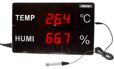 TECPEL 泰菱 》TRH-3305 薄型溫溼度顯示看板 溫溼度顯示看板 看板 溫濕度計 大型溫濕度計