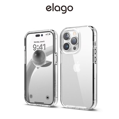 [elago] Hybrid 透明手機保護殼(適用iPhone14/14 Pro/14 Plus/14 Pro Max)-極巧