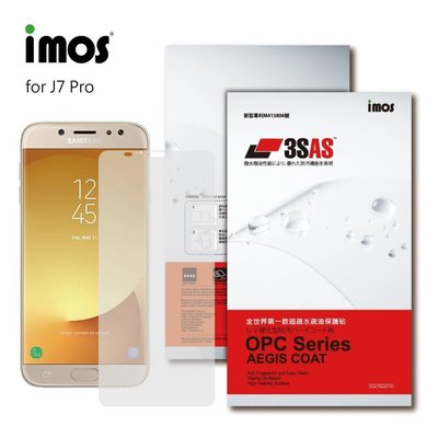 4【imos 全世界第一款超疏水疏油保護貼，SAMSUNG Galaxy J7 Pro J7 Plus J7 Prime