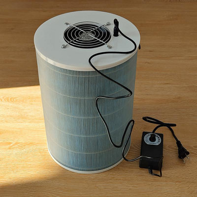 diy空氣凈化器簡易風機小型家用凈化機除甲醛異味濾芯味除塵
