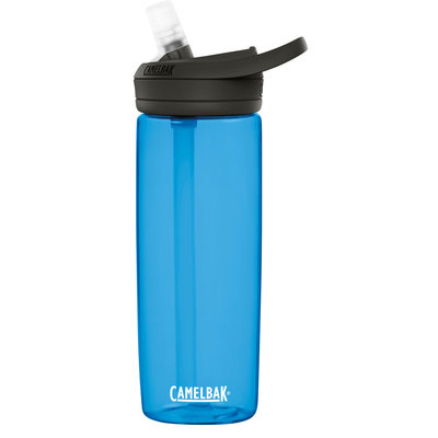 【Camelbak】《送咬嘴蓋》600ml eddy+多水吸管水瓶 透藍 登山水壺單車水壺吸管水壺