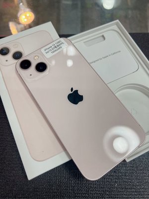 iPhone 13 128G 粉色 i13二手機 外觀如圖 功能良好 盒裝 電池89% 台北實體店面可自取