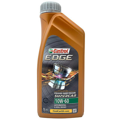 【車百購】 Castrol EDGE Tit 10W60 SUPERCAR 全合成機油 賽車機油