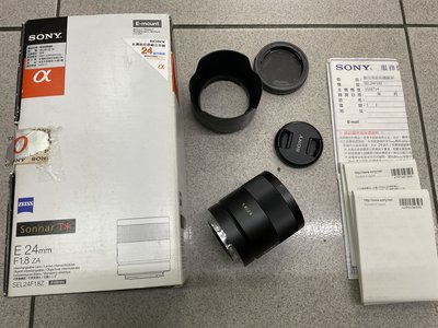 [保固一年][高雄明豐] 公司貨 Sony E 24mm F1.8 Z E  最大光圈 便宜賣 [c1801]