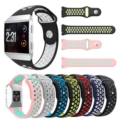 Fitbit Ionic 柔軟矽膠錶帶更換錶帶手鍊手錶配件腕帶