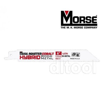 【達利商城】美國 摩斯 Morse 通吃王 RB61014 專業級 軍刀鋸片 木材、塑膠、白鐵金屬鋸片 長度6吋 10/14齒 5支裝