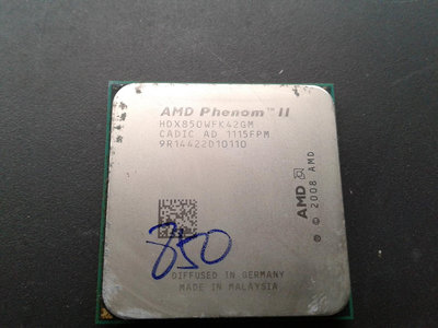 【 創憶電腦 】 AMD Phenom II X4 850 3.3G AM3  CPU 直購價250元