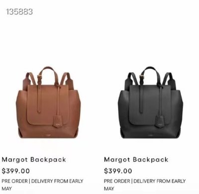 ╭☆包媽子店☆Oroton Margot Backpack 澳洲輕奢品牌牛皮中號背包 ((3色現貨台灣))