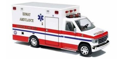 傑仲 博蘭 公司貨 BUSCH Ford E-350 Frway ambulance 41822 HO