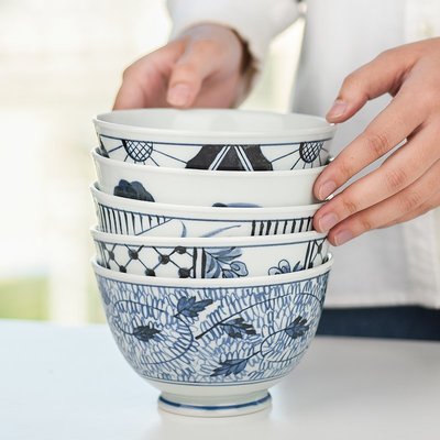 波佐見燒 進口名古藍禮盒 日式家用陶瓷碗盤和風套裝創意禮品餐具