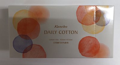 ❤現貨❤KANEBO佳麗寶~全新專櫃公司貨~(BW)柔肌化粧棉110枚~DAILY COTTON