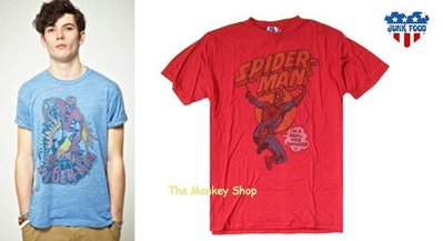 【 The Monkey Shop 】 全新正品 JUNK FOOD 復古紅色蜘蛛人 SPIDER MAN 上衣