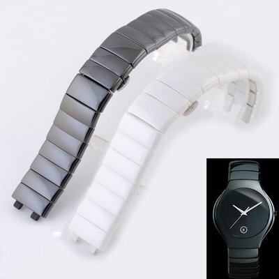 【熱賣精選】錶帶 陶瓷錶帶代用雷達真系列rado 黑 白 陶瓷錶鏈 男 女手錶配件 手錶配件 替換錶帶 手錶帶