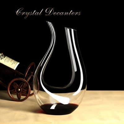 玻璃酒壺無鉛紅酒醒酒器歐式創意水晶玻璃U型天鵝斜口葡萄洋酒帶把分酒壺