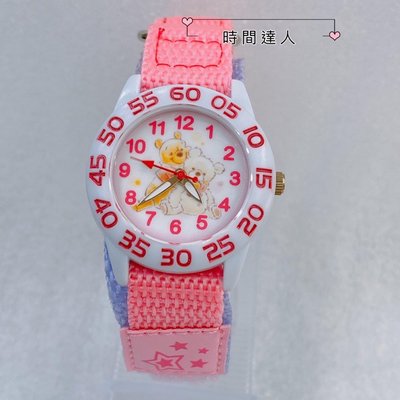 [時間達人]迪士尼兒童錶 Disney授權 台灣製 手錶 尼龍錶 帆布帶 學習錶 玩具總動員 維尼熊 小熊維尼 日本機芯