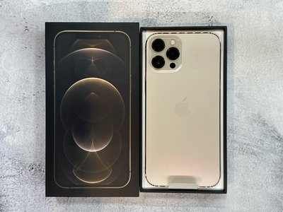🌚 福利二手機 iPhone 12 pro max 256G 金色 台灣公司貨 93%