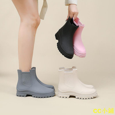 CC小鋪雨鞋水鞋防滑低幫女雨靴廚房夏季短筒外穿釣魚膠鞋防水時尚新款