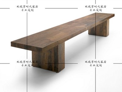 熱賣 北歐實木長凳長條凳實木凳換鞋凳原木長板凳客廳茶幾凳木板凳條凳實木椅子
