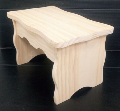 原價390元! DIY木器 造型椅 造型椅 木椅 大板凳 造型板凳 長方椅 白松木 台製 適用 蝶古巴特 拼貼