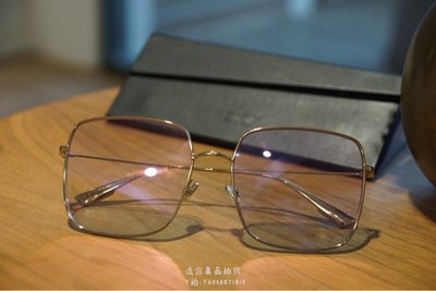 正品~明星款DIOR 眼鏡 時尚優雅方框 太陽眼鏡 漸層粉色鏡片
