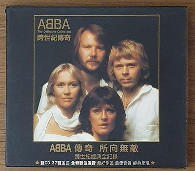 (外紙盒裝)ABBA阿巴合唱團/跨世紀傳奇~2CD(保存良好/附歌詞本+樂團介紹)**2001/環球.台灣