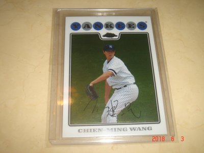 旅美球員 Yankees 王建民  2008 Topps Chrome #81 球員卡
