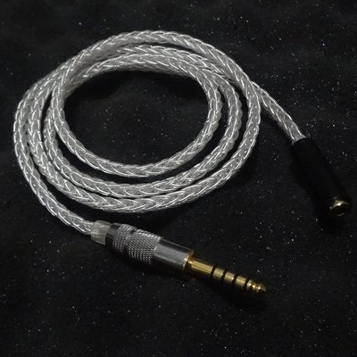 現貨熱銷-音頻線單晶銅鍍銀 森海ie800 ie800s耳機升級線 4.4平衡 2.5 連接延長線