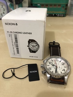 NIXON 尼克森 51-30 CHRONO LEATHER 手錶