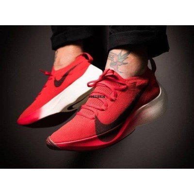 【正品】Nike Vapor Street Flyknit 紅色 黑紅 漸層 編織 休閒 慢跑 AQ1763-600潮鞋