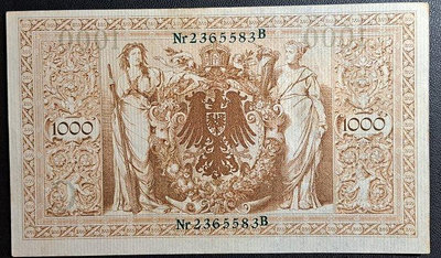 1910年德國1000MARK紙鈔