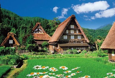 M81-596 世界最小1000片日本進口拼圖 風景 白川郷 美麗的合掌村
