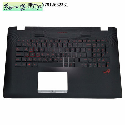 電腦零件華碩 Asus GL752V GL752VL GL752VW 鍵盤 黑色C殼紅字背光 CS筆電配件