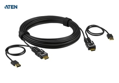 ATEN 宏正 True 4K HDMI 2.0 主動光纖纜線 15M 15公尺 VE7832