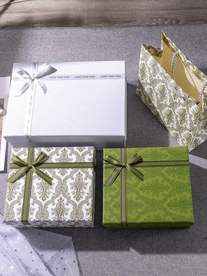 禮物盒空盒子生日盒子禮品包裝盒高級伴手禮盒儀式感ins風送男生-瑞芬好物家居