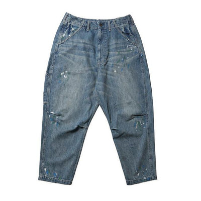 liberaiders STAMPED DENIM SARROUEL PANTS 牛仔褲707032401。太陽選物社