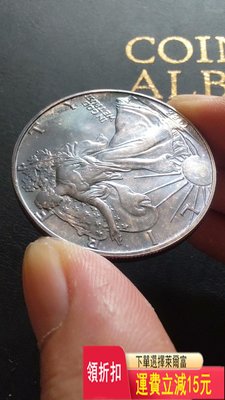 1988年美國行走女神盎司銀幣  吉祥年份老黑彩包漿  細節  評級幣 收藏 可議價 評級幣 收藏