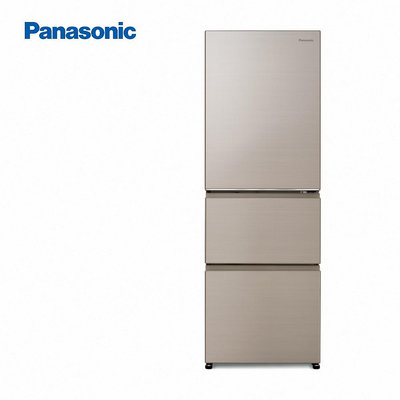 Panasonic國際牌 385公升 三門變頻冰箱(香檳金) *NR-C384HV-N1*