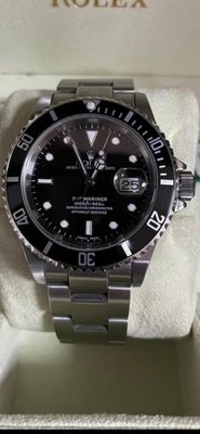 Rolex 16610 LN F字頭 盒單配件齊全 勞力士 黑水鬼 潛水錶
