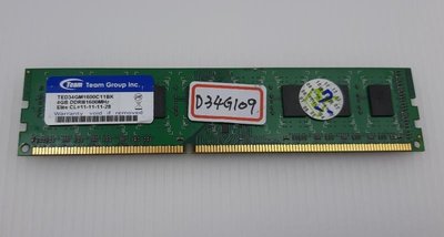 【冠丞3C】TEAM 十銓 DDR3 1600 4G 記憶體 RAM 桌上型 D34G109